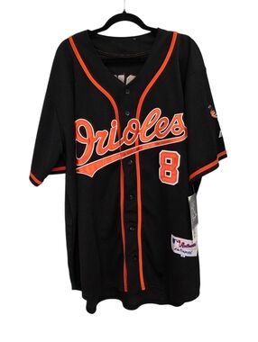Cal Ripken Jr. Majestic Baltimore Orioles Alternate Black Jersey Size 56 New!